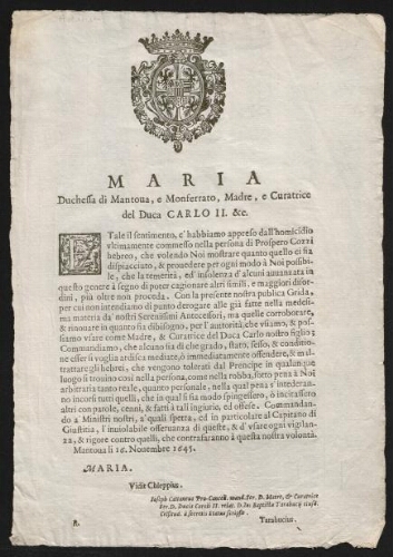 Assassinat du Juif Prospero Cozzi (1645)