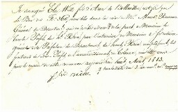 Baruch Lang, Gabriel Wahl et Elie Weil refusent de payer pour les uniformes e la garde d'honneur  (1813)