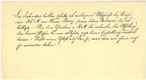 Série de lettres de Nuremberg - Note manuscrite, non datée