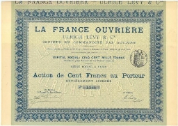 La France Ouvrière - Ulrich Lévy & Cie, 10 avril 1906