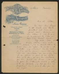 Lettre manuscrite de R. Merle adressée à M. Lobstein, non datée (fin 1939 ou début 1940)