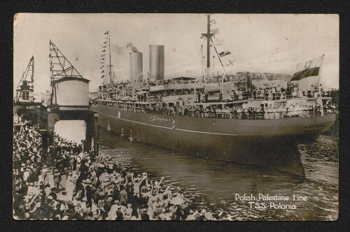 A bord du  Polonia , un émigrant adresse cette carte postale  3 janvier 1935