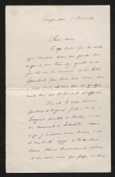 Alfred Dreyfus à Mme Valabregue :"Notre si profonde affection est marquée du sceau de la douleur"   5 décembre 1899