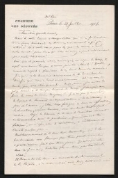 Affaire Dreyfus: l'aveu et le regret d'un magistrat,lettre Edmond Gast,à Melle Cabarrus, 28 juillet 1906