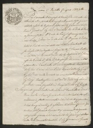 Document manuscrit - Convention ou contrat concernant un certain Levi, daté du 10 juin 1807