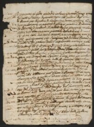 Document manuscrit relatif aux prêches, daté du 19 décembre 1699