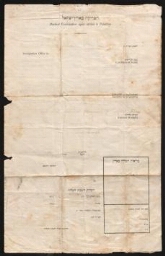 Document administratif à en-tête du Département d'Immigration de la Direction Sioniste Palestinienne au nom de Yousef Saeer, daté du 27 janvier 1929