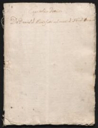 Capitoli Fatti da Daniel da Pisa Fatti nel Mese dicembre 1524