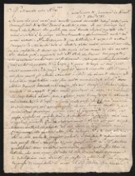 Correspondance érudite entre le Professeur à l'Université de Parme Giovanni Bernardo De Rossi (Derofsi) et le grand rabbin de Rome,  Prospero Di Castro,  7 octobre 1782