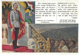 Le dernier empereur d'Autriche Hongrie Karl François Joseph  loue le patriotisme des Juifs.