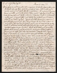 Echanges scientifiques entre le  Professeur catholique  Derossi (Derofsi) et Prospero Di Castro, 27 mars 1779
