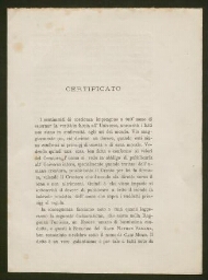 Certificato - Des Rabbins attestent de la bonne conduite du Caïd Momo Scemama (1873)