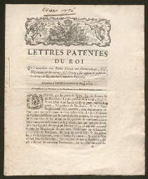Louis XVI accorde au Juif Jacob de Perpignan et à sa famille, les droits de Régnicoles et naturels François