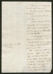 Note manuscrite proposant des modifications à un projet d'Edit sur les prêches imposés aux Juifs