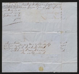 Lettre manuscrite à Haïm Salomon Bessis, négociant à Tunis (1865)
