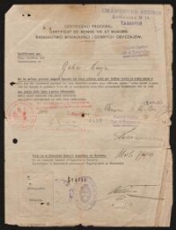 De bonne vie et mœurs selon le Comité central juif d'émigration, Gubin Dwojz peut émigrer en Argentine (1923)