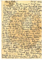 Cinq cartes postales adressées à M. Zwi Kraus, de Vienne à Haïfa (1934-1936)