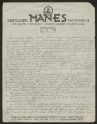 Lettre manuscrite adressée à Hella (Lobstein), datée du 9 mai 1928