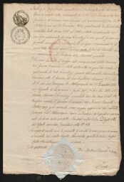 Lettre manuscrite de De Medina sollicitant le rétablissement des anciens privilèges (1815)