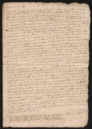 Déclaration d'Alfonso Garcia, marchand juif de Teruel, datée de l'année 1495