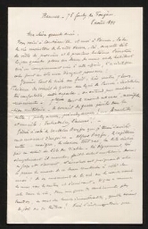 "Introduisez l’accusé ! J’étais à côté de Mathieu Dreyfus ... Alfred Dreyfus, le capitaine entre…" lettre de Gast à Mlle Cabarrus