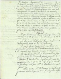 Benjamin Cahen s'engage à assurer un transport par le Rhin pour la direction  de l'artillerie (1819)