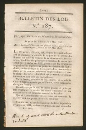la création des Consistoires et la police du culte (1806)