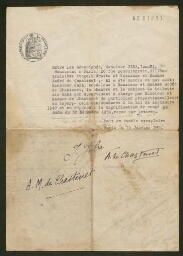 Accord de location entre M. Ismaël Jaba et M. et Mme de Chastenet, daté du 15 janvier 1951