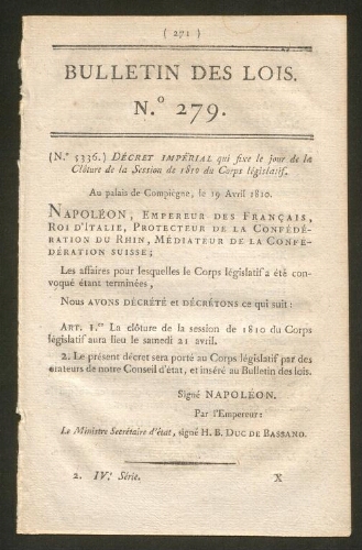 L'application du décrêt infâme: les Juifs du département des Alpes-Maritimes et de quatorze autres départements sont compris dans l'exception portée par l'article 19 du Décret du 17 Mars 1808