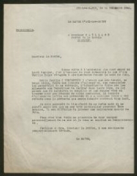 Le Maire d'Aix-les-Bains demande au Préfet de la Savoie une allocation pour la famille Rubinstein (1940)