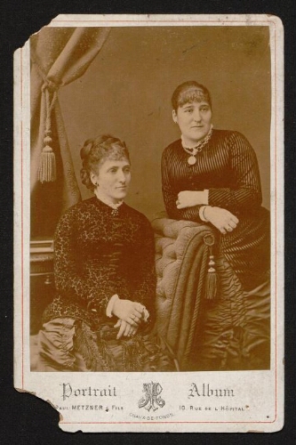 Berthe Nordmann et sa soeur Blanche Schwob