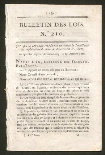 "Je jure et promets à Dieu de garder fidélité à l'Empereur" - Institution du Consistoire (1808)