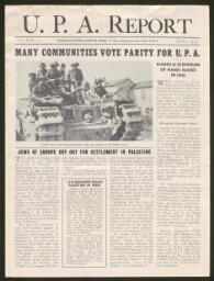 U.P.A. Report - Many communities vote parity for U.P.A.