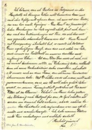 2 Nuremberg - Partie d'une lettre manuscrite, non datée