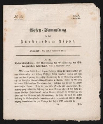 Gefek Sammlung für das Fürstenthum Lippe (1845)