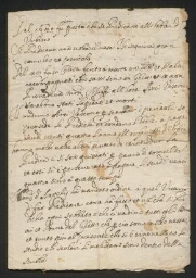 Document manuscrit relatif aux prêches, non daté