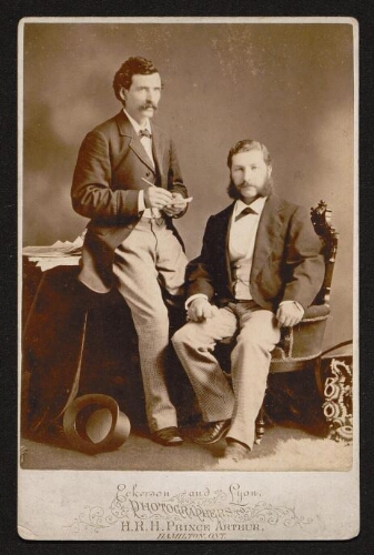 Marcellus Nordmann et son beau-frère Moïse Schwob