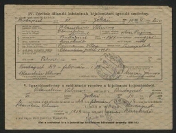Document administratif relatif à Vilnos Blaustein, daté du 14 février 1949