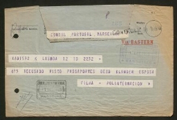 Le Consul du Portugal à Marseille a interdiction de délivrer un visa à un réfugié juif 11 décembre 1940