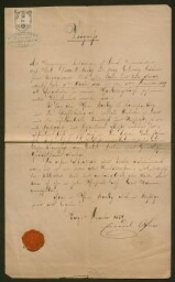 Document manuscrit, daté du 1er décembre 1869