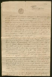 Document manuscrit, daté du 28 janvier 1873