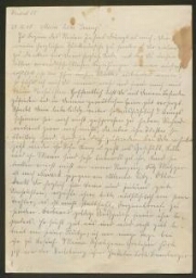 Lettre manuscrite de "Lina"  à "Emmy",  28 décembre 1940