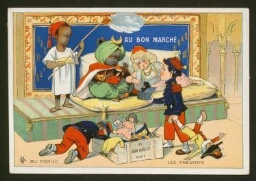 Six Cartons publicitaires du Bon Marché, non datés