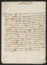 Lettre concernant le prêche imposé aux Juifs  à M. Bolognetti, datée du 16 octobre 1534